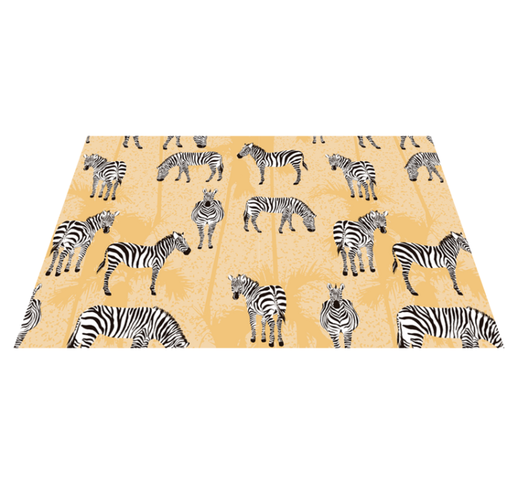 African palms and zebra placemats - TenStickers