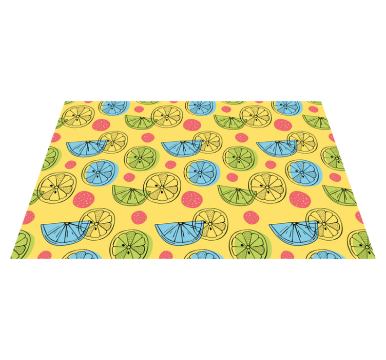 Original placemats citrus pattern design - TenStickers