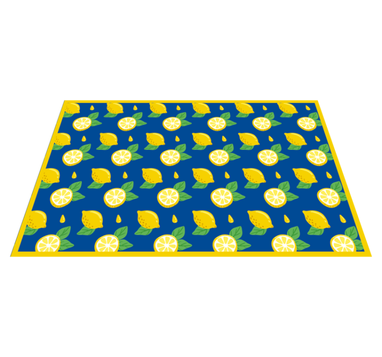 Original placemats vibrant lemon design - TenStickers