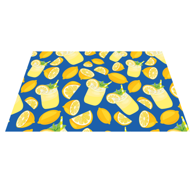 Lemonade and Lemons citrus placemats - TenStickers