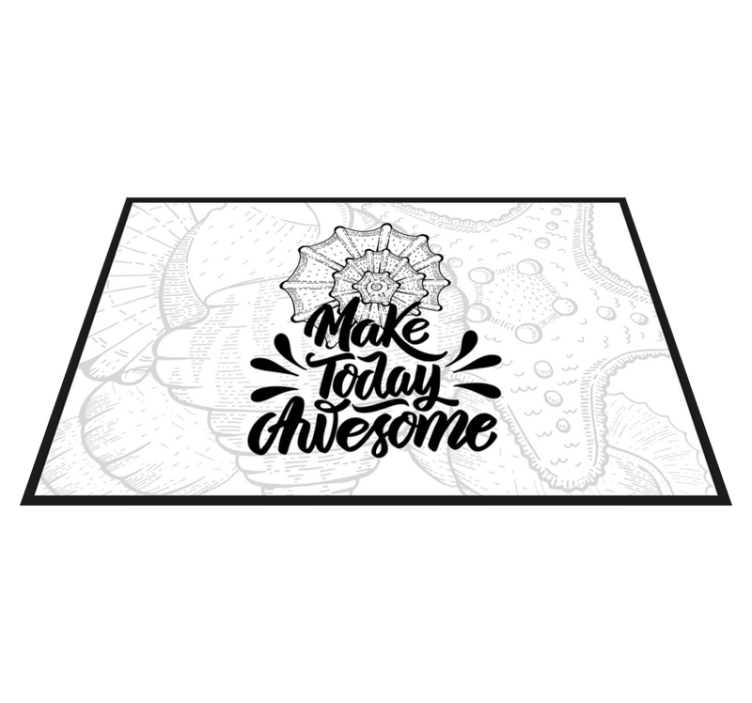 Placemats with quotes make today amazing - TenStickers