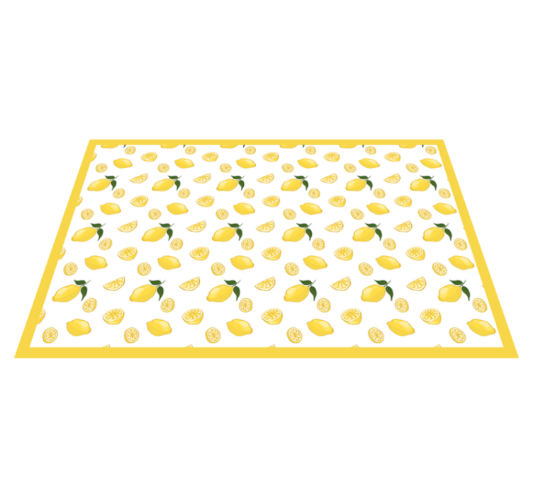 Original placemats lemon patterned design - TenStickers