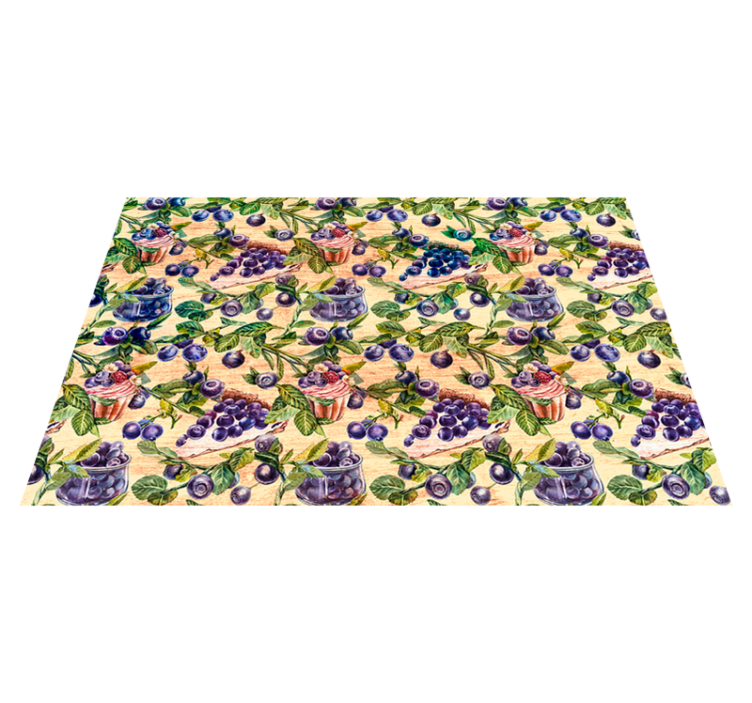 Original placemats blueberry cupcake design - TenStickers