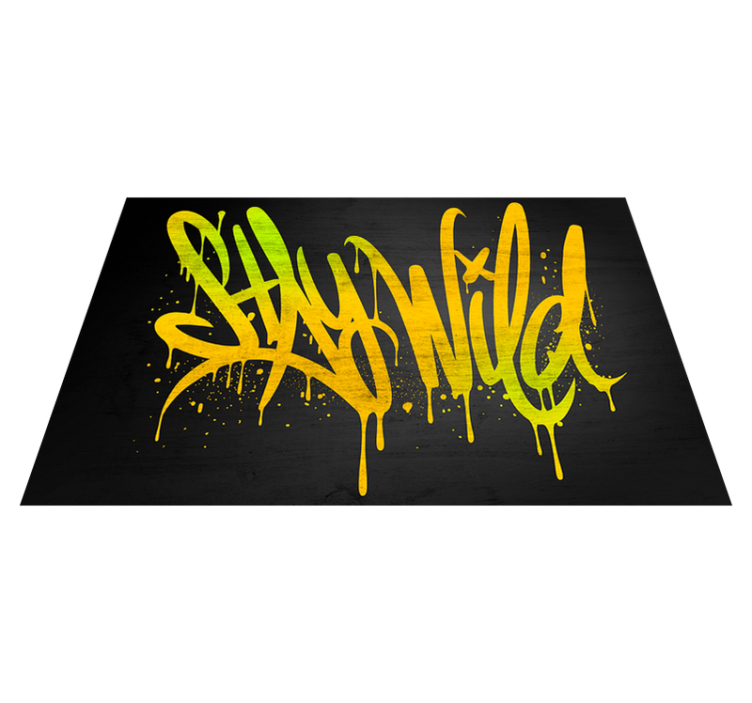 Placemat with quotes stay wild script - TenStickers