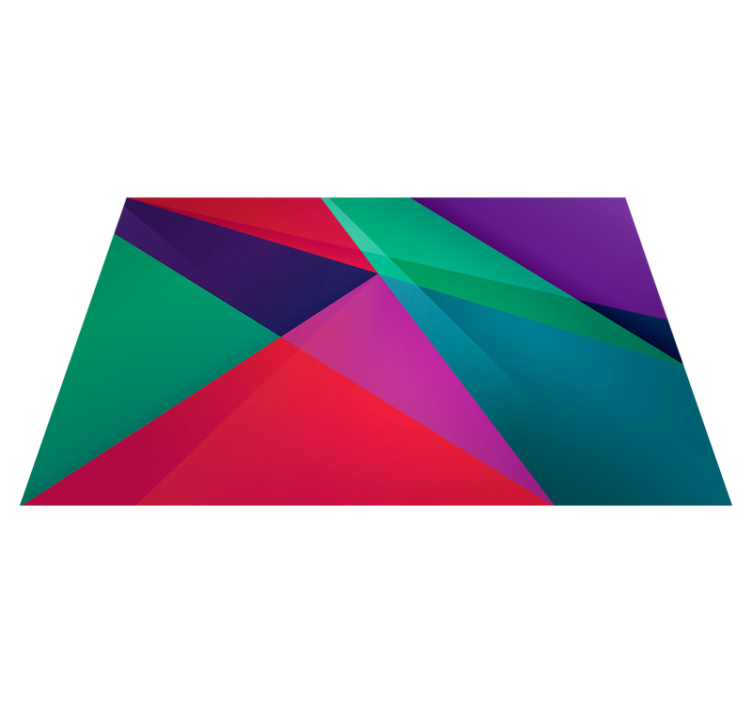 Modern placemats with colorful geometric design - TenStickers