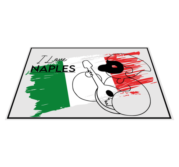 Placements with quotes i love naples design - TenStickers