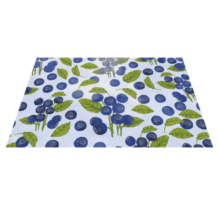 Bright blueberries modern placemats - TenStickers