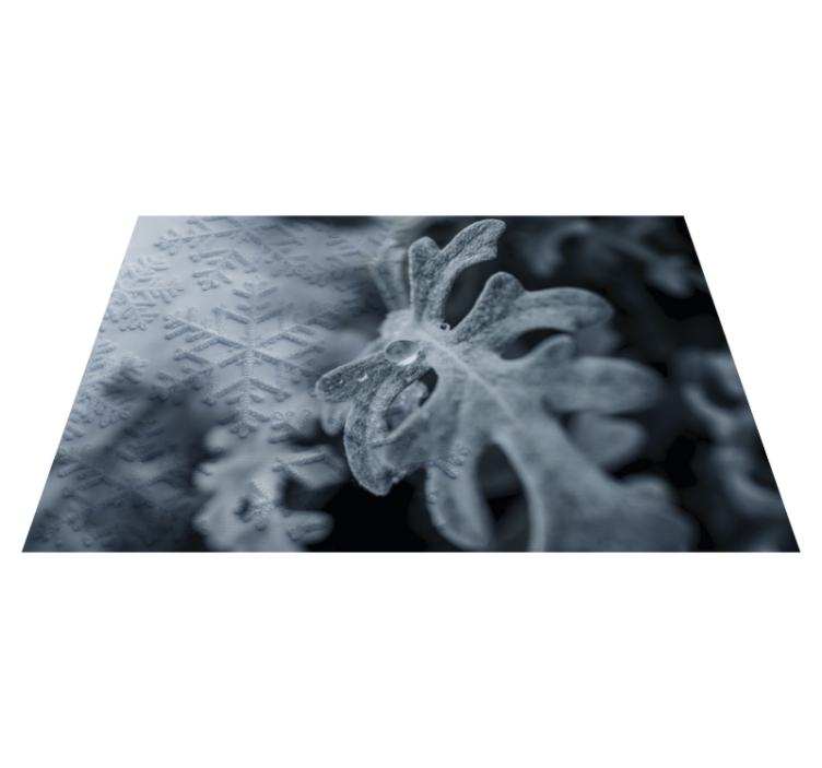 Textured placemats with elegant snowflake designs - TenStickers