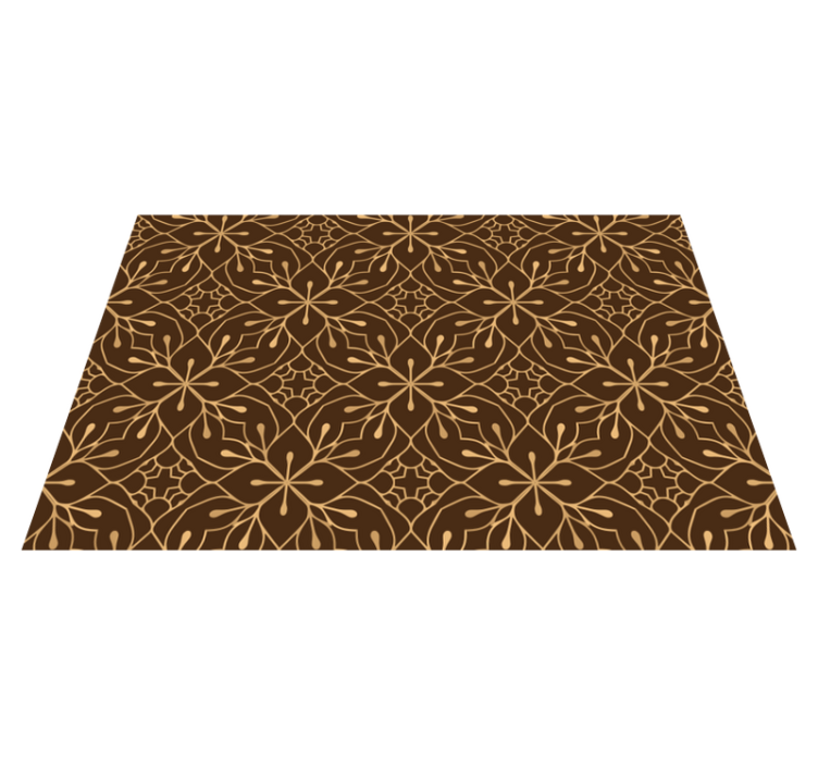 Textured placemats graceful blossom design - TenStickers