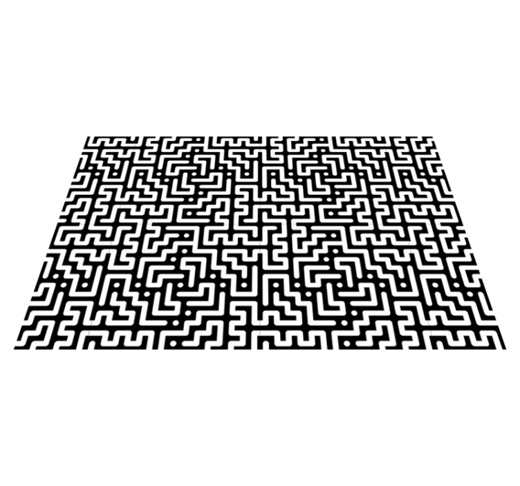Textured placemats abstract maze design - TenStickers