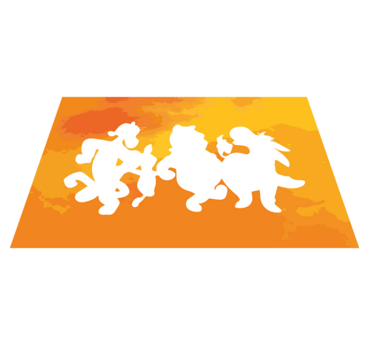 Children placemats with whimsical character shapes - TenStickers