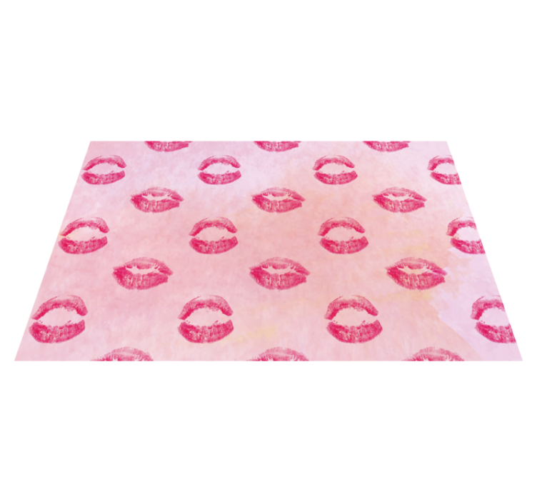 Original placemats kiss mark design - TenStickers