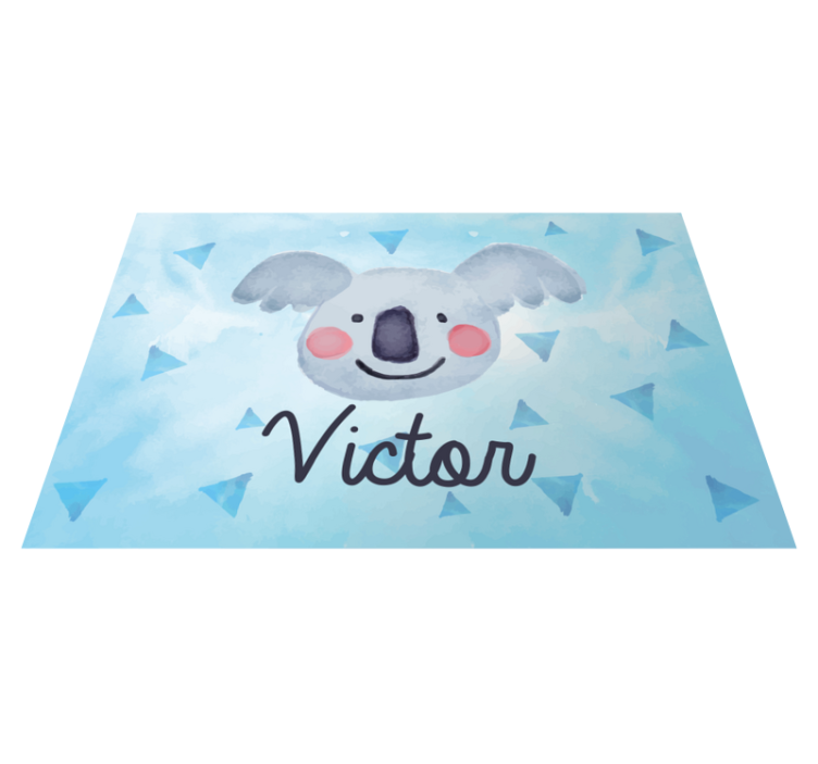 Children placemats cute koala face - TenStickers