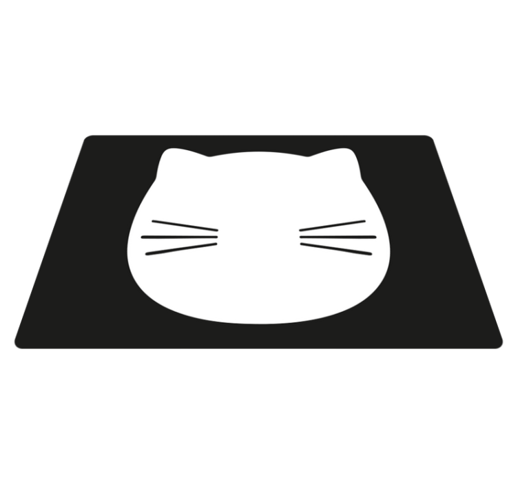 cat shape original placemats - TenStickers