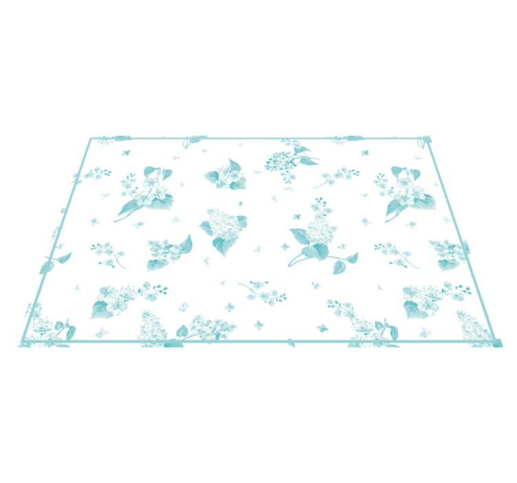 Modern placemats with floral pattern design - TenStickers