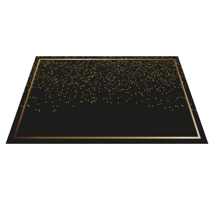 Elegant placemat set in elegant black glitter - TenStickers