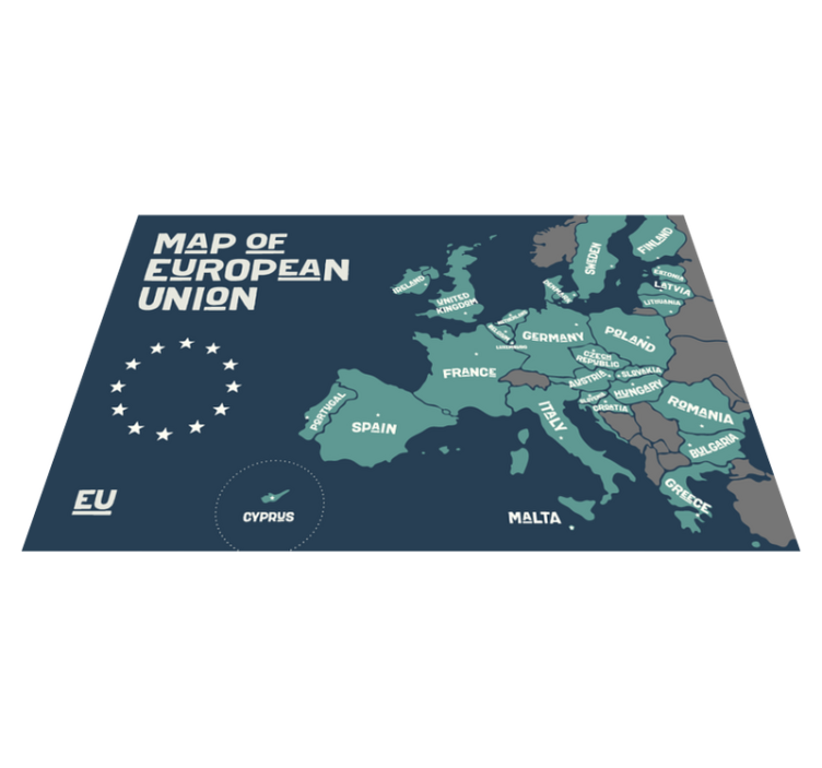 European Union Map original placemats - TenStickers