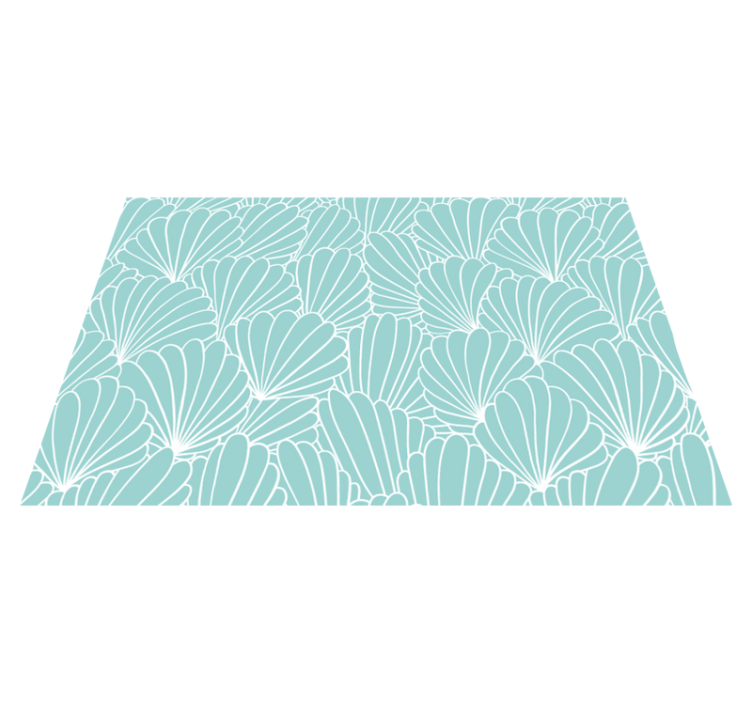 Shell Print blue original placemats - TenStickers