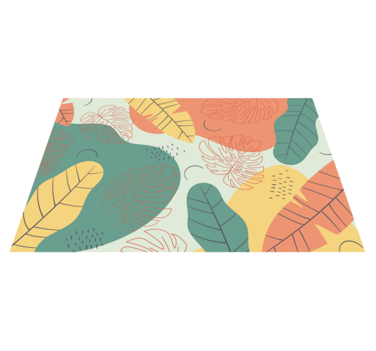 Coloured leaves modern placemats - TenStickers