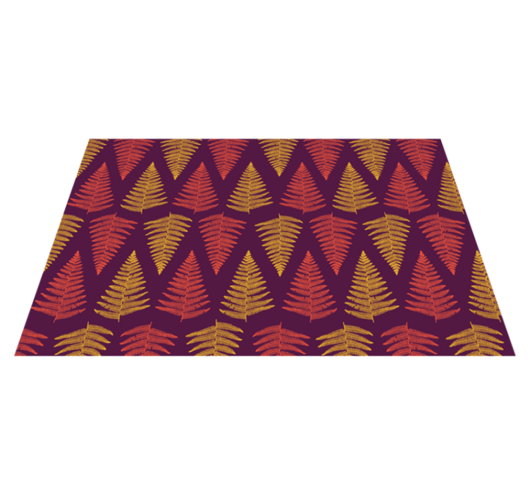 Textured placemats with leafy foliage design - TenStickers