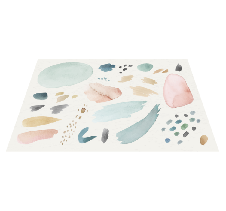 Watercolour paint modern placemats - TenStickers