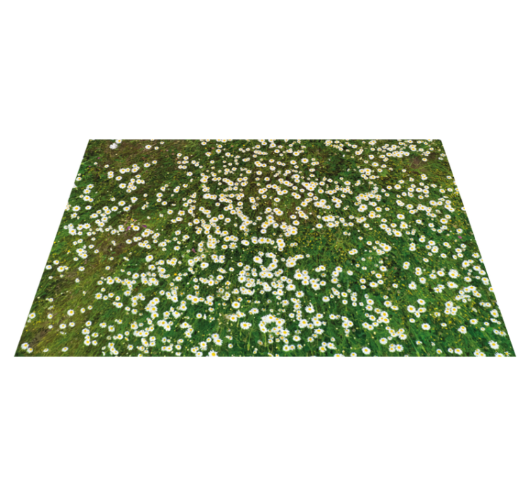 Textured placemats fresh flower design - TenStickers