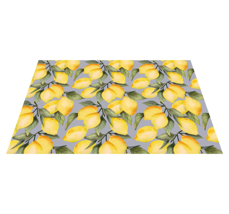 Painted lemons elegant placemats - TenStickers