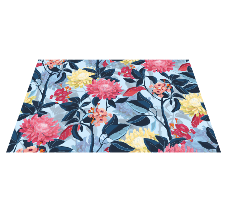 Original placemats floral pattern elegance - TenStickers