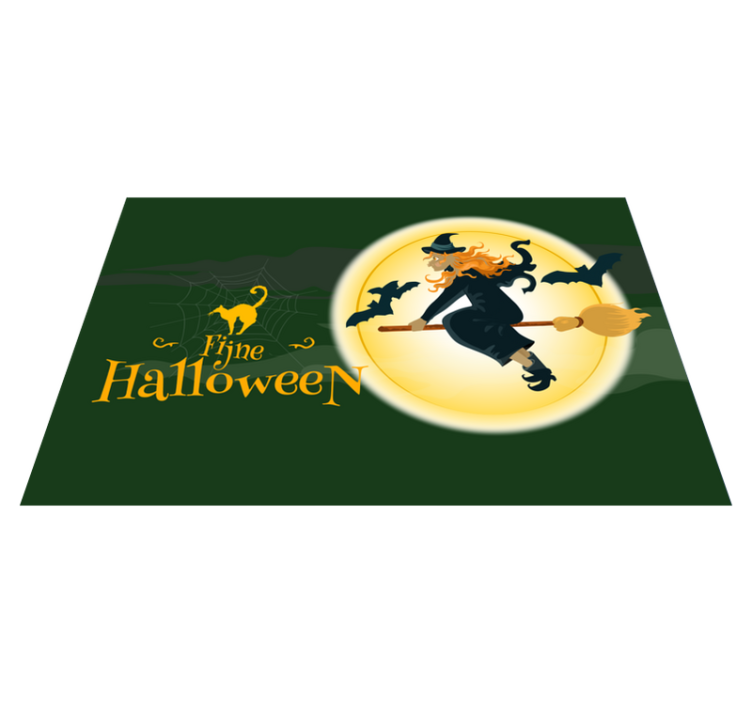 Witches and cats  Halloween placemats - TenStickers