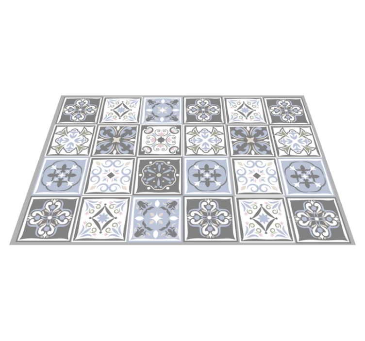 Textured placemats with decorative tile designs - TenStickers