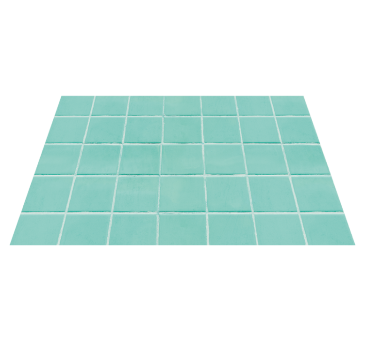 Textured placemats in turquoise tiled design - TenStickers