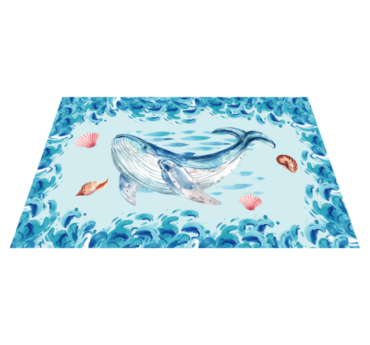 Original placemats whale ocean theme - TenStickers