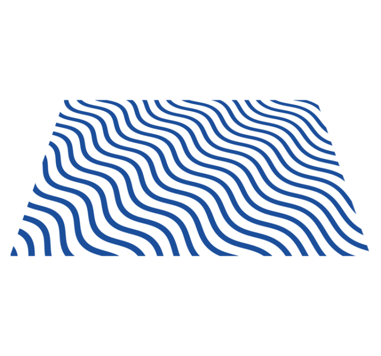 Modern placemats with wavy pattern surface - TenStickers