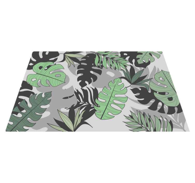 Textured placemats with tropical leaf design - TenStickers