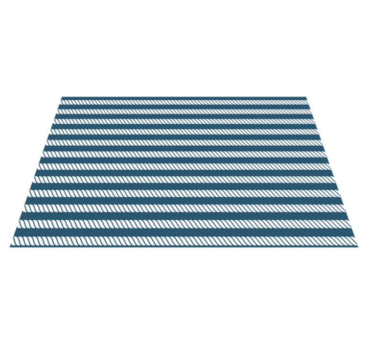 Modern placemats navy striped design - TenStickers