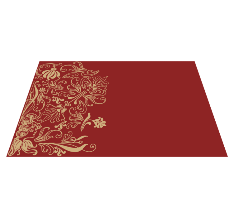 Elegant placemats with graceful floral designs - TenStickers