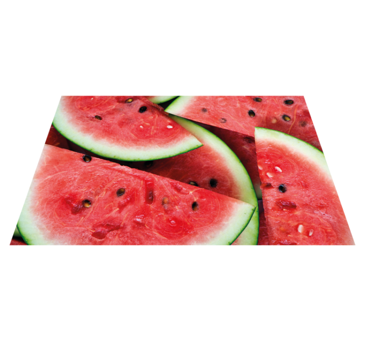 Children placemats sliced watermelon design - TenStickers