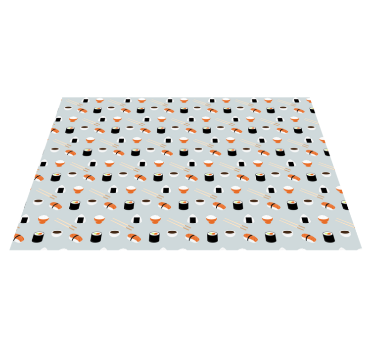 Cute sushi Vinyl placemats - TenStickers