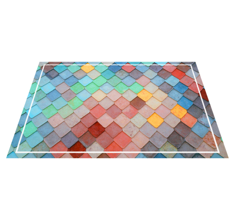 Square set theme Vinyl placemats - TenStickers