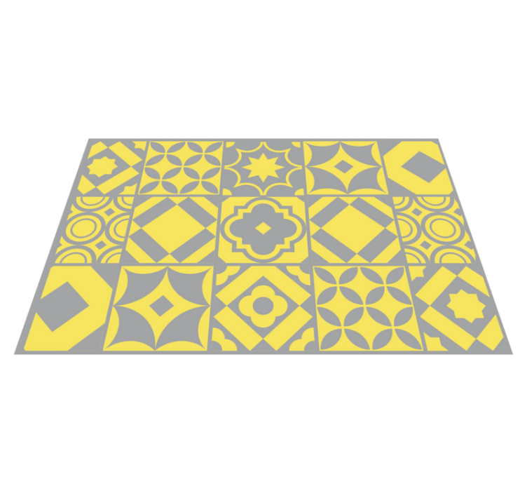 Tiles pantone pattern original placemats - TenStickers