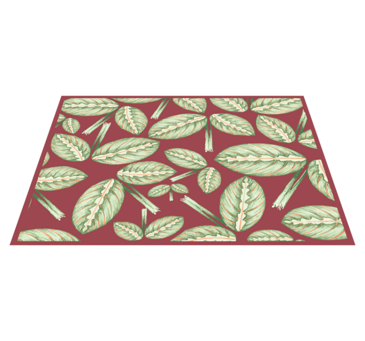 Original placemats leaf pattern design - TenStickers