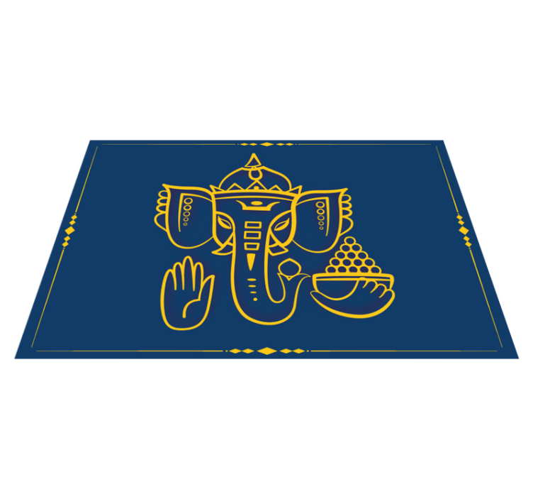 Original placemats with traditional ganesha design - TenStickers