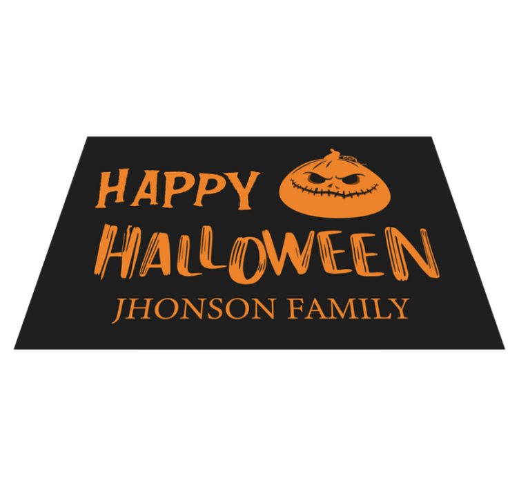 Halloween placemats halloween family wishes - TenStickers