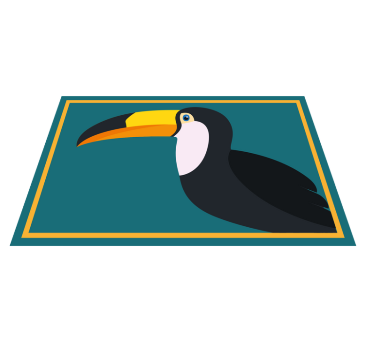 Original placemats stylized toucan head - TenStickers