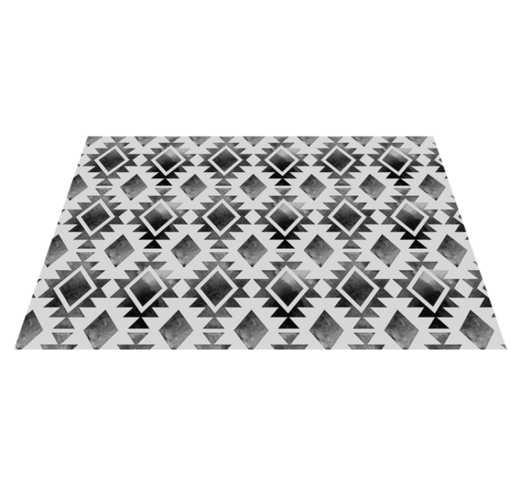 Textured placemats in geometric monochrome design - TenStickers