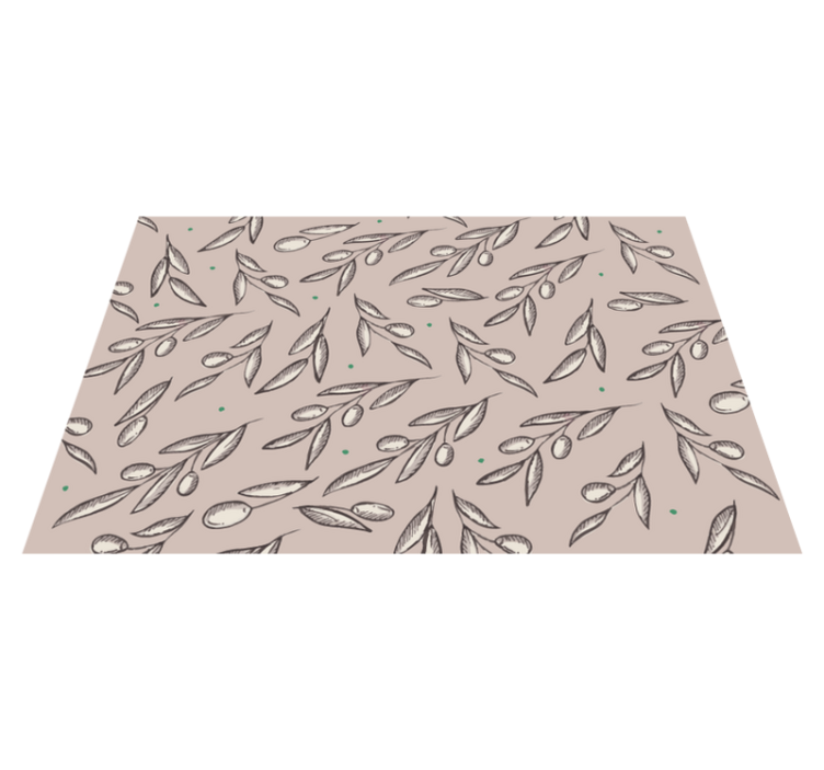 Little olive leaves textured placemats - TenStickers