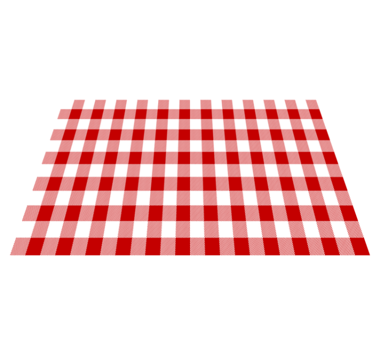 Restaurant placemats traditional checked design - TenStickers