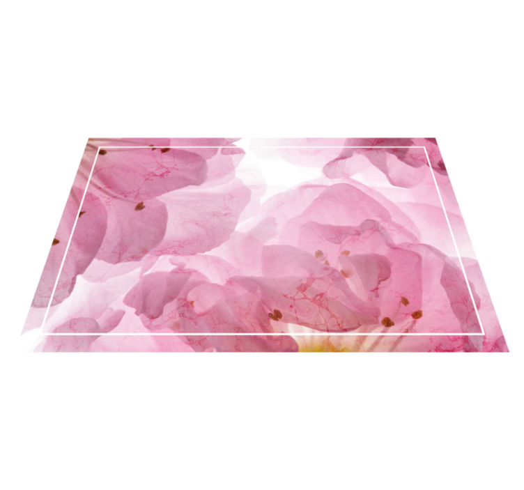 Elegant placemats with soft floral design - TenStickers