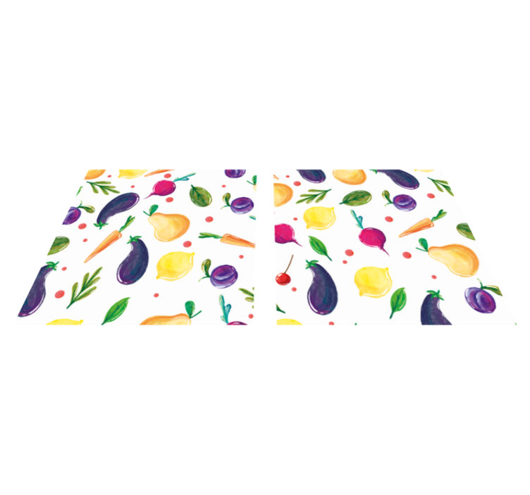 Food concept with watercolor home placemats - TenStickers