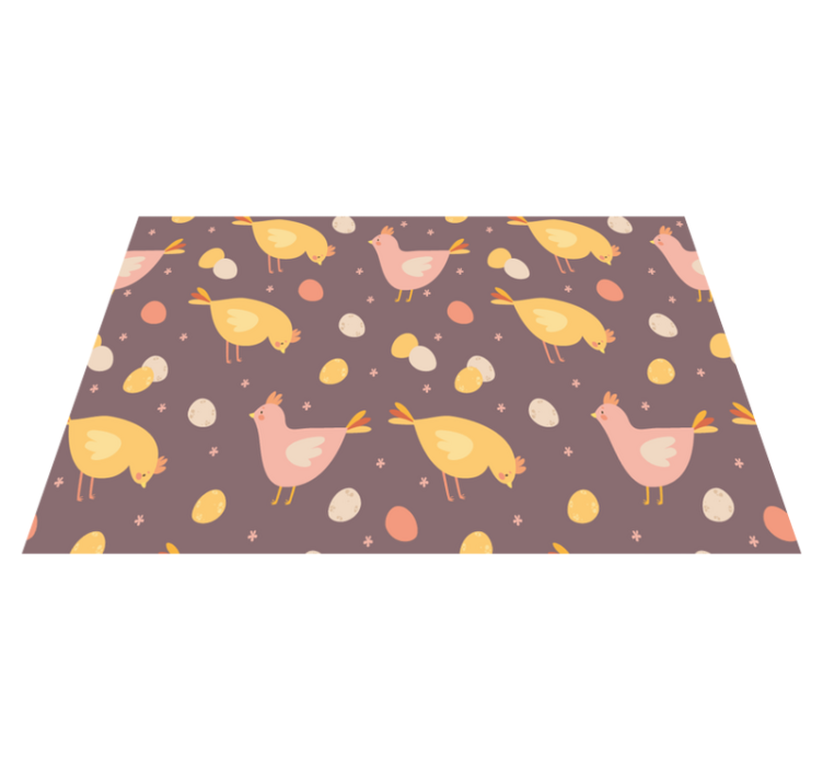 Children placemats charming bird design - TenStickers